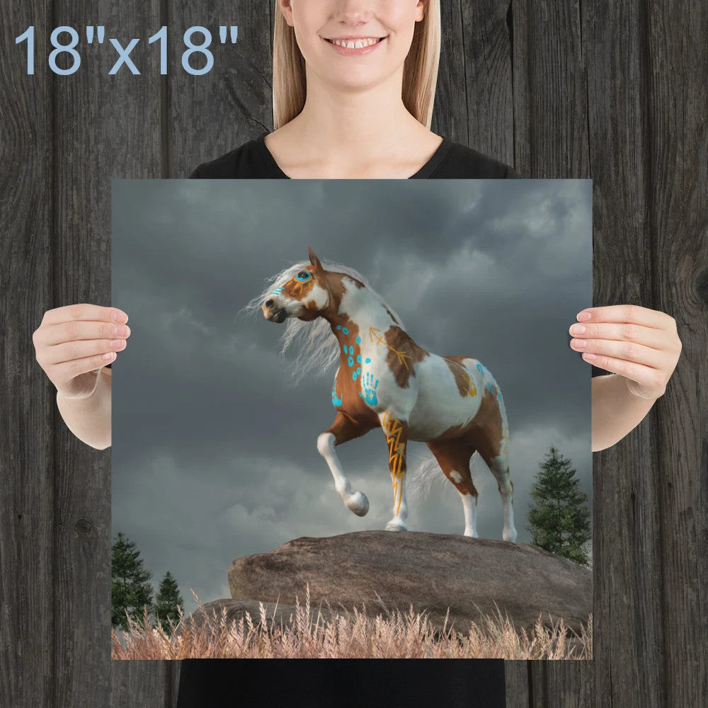 Sorrel Pinto War Horse