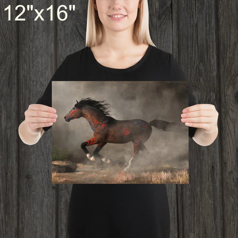 Galloping Warrior Horse