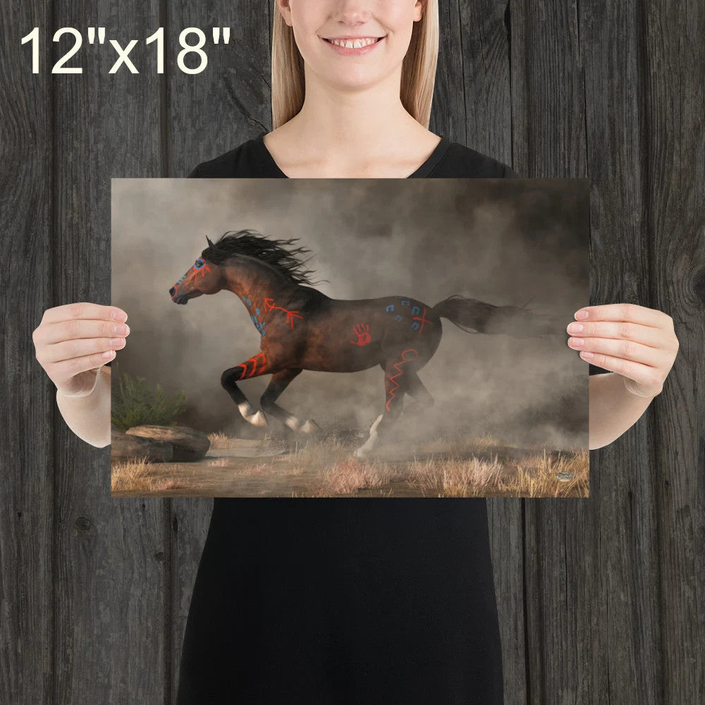 Galloping Warrior Horse