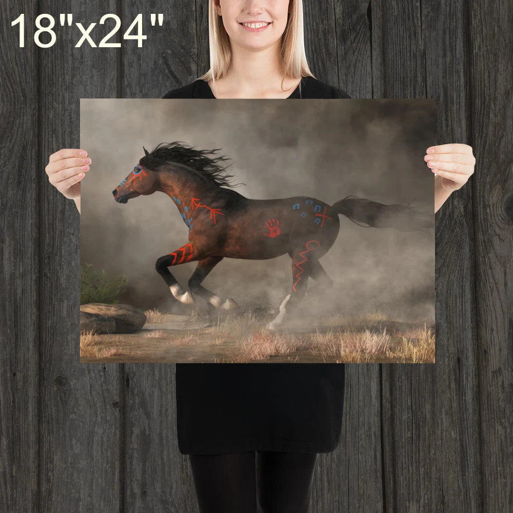 Galloping Warrior Horse