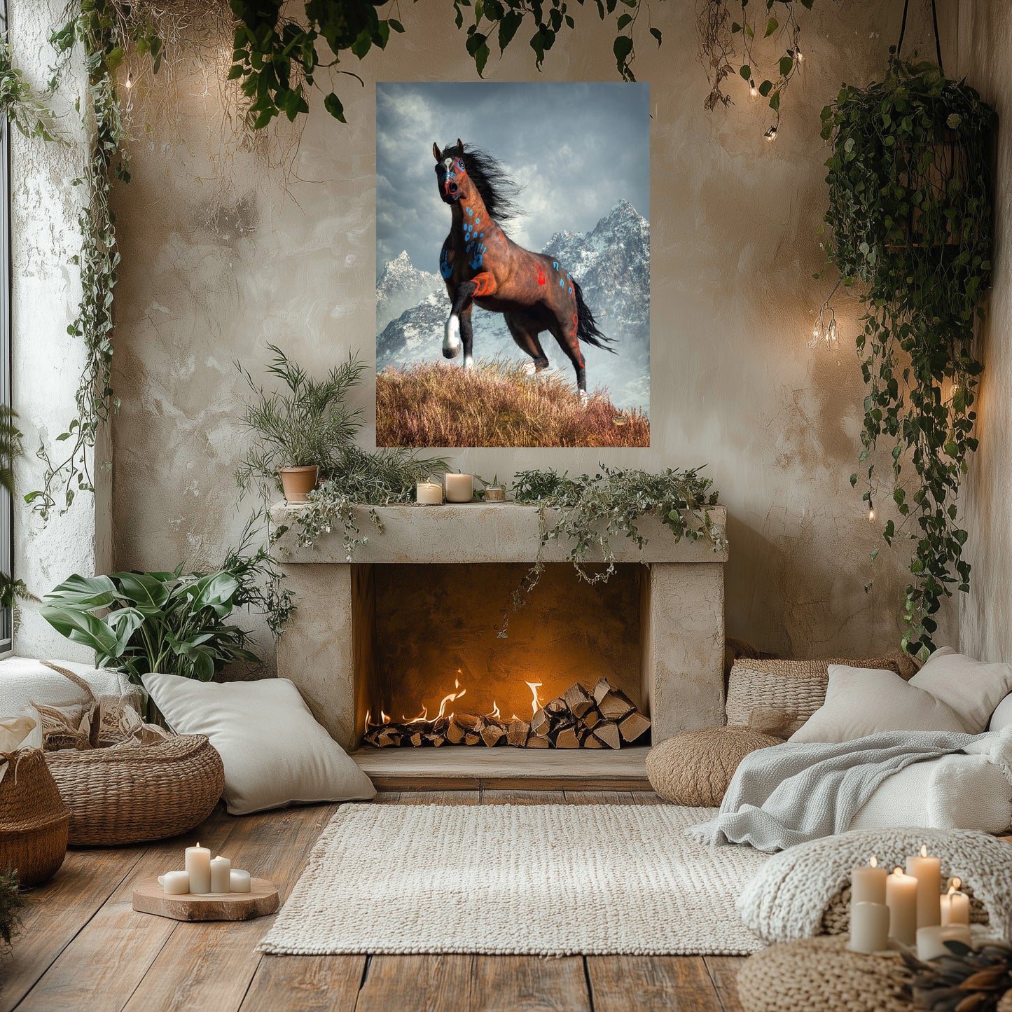 Bay Warrior Horse