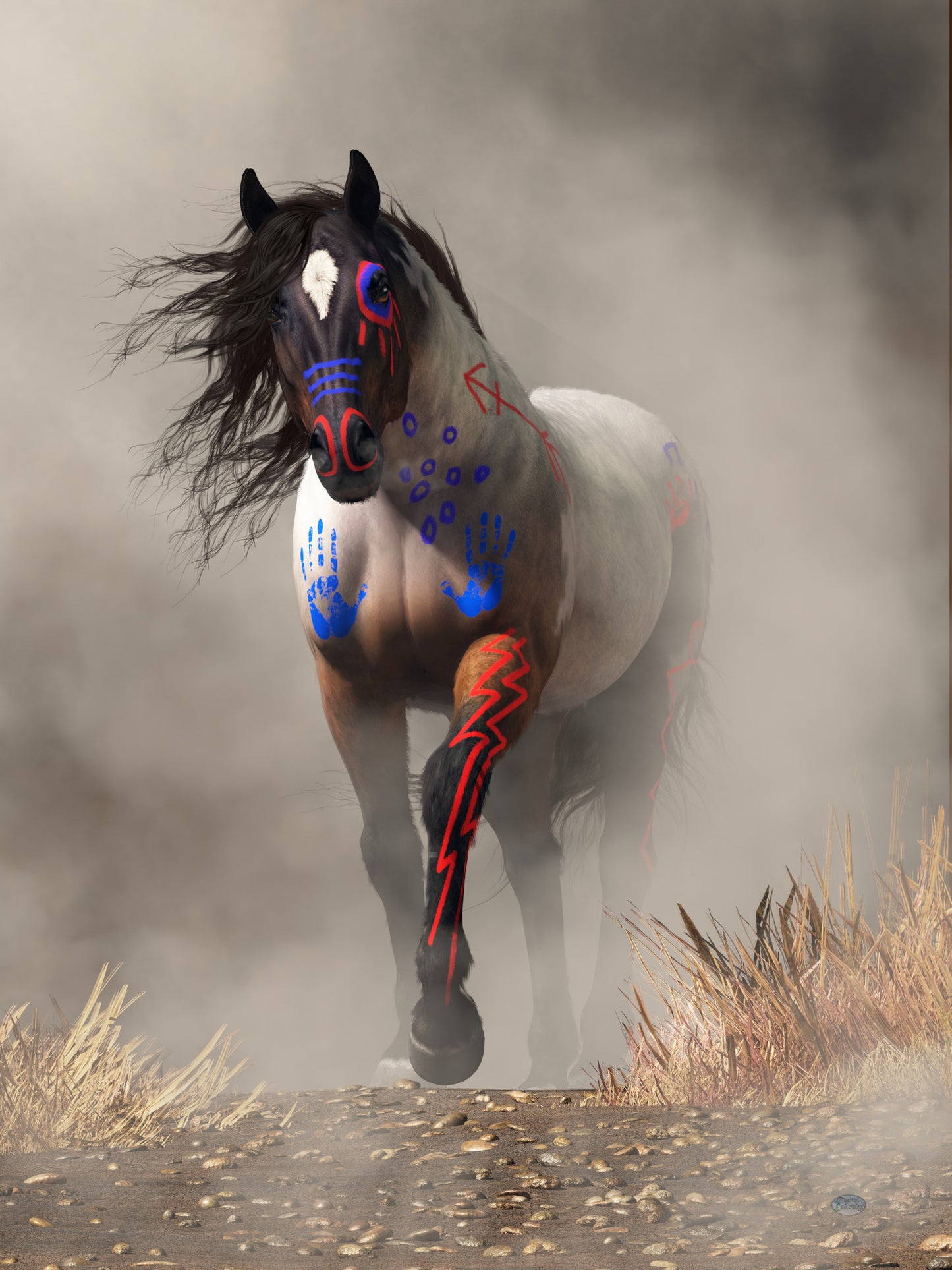War Horse in the Fog