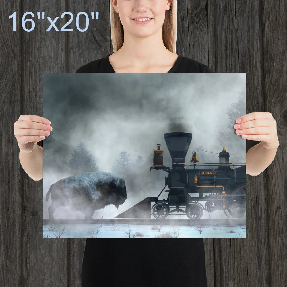 Buffalo Versus Train