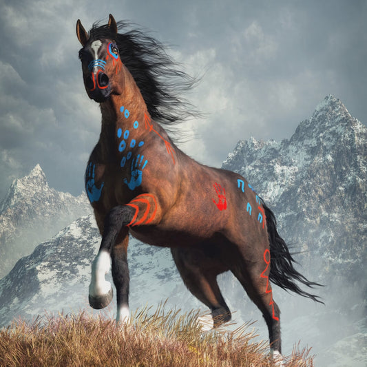 Bay Warrior Horse