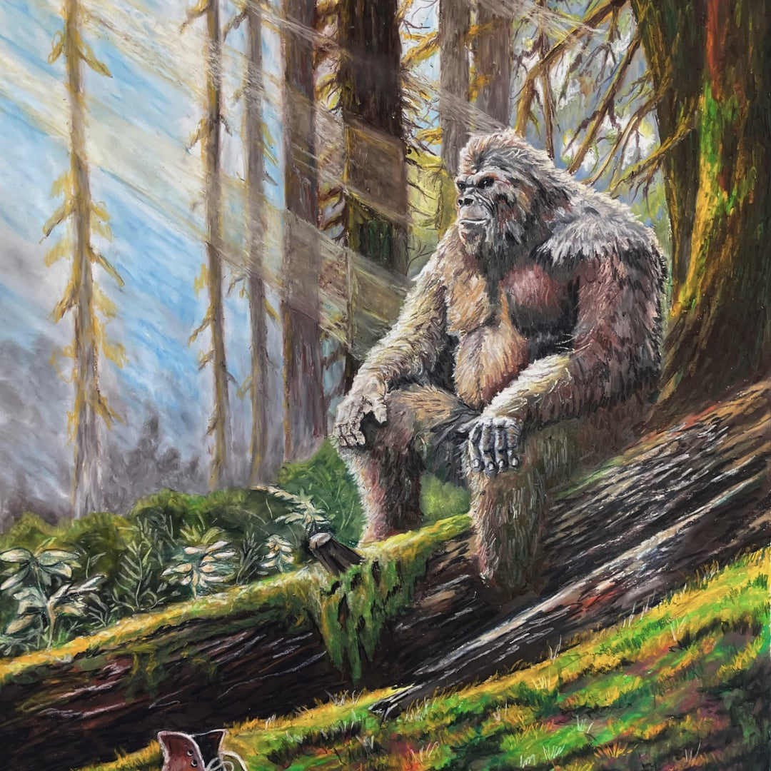 絵画 BIGFOOT Bigfoot at Rest – Adventurous Art by Daniel Eskridge