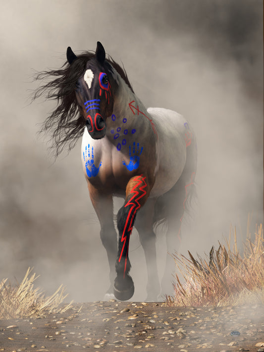 War Horse in the Fog